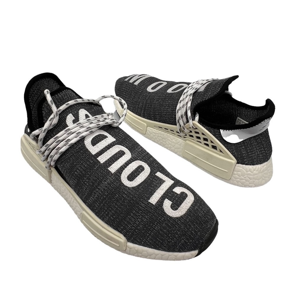 adidas Black Pharrell x NMD Human Race Trail ‘Oreo’ Sneakers Size 11 Men's